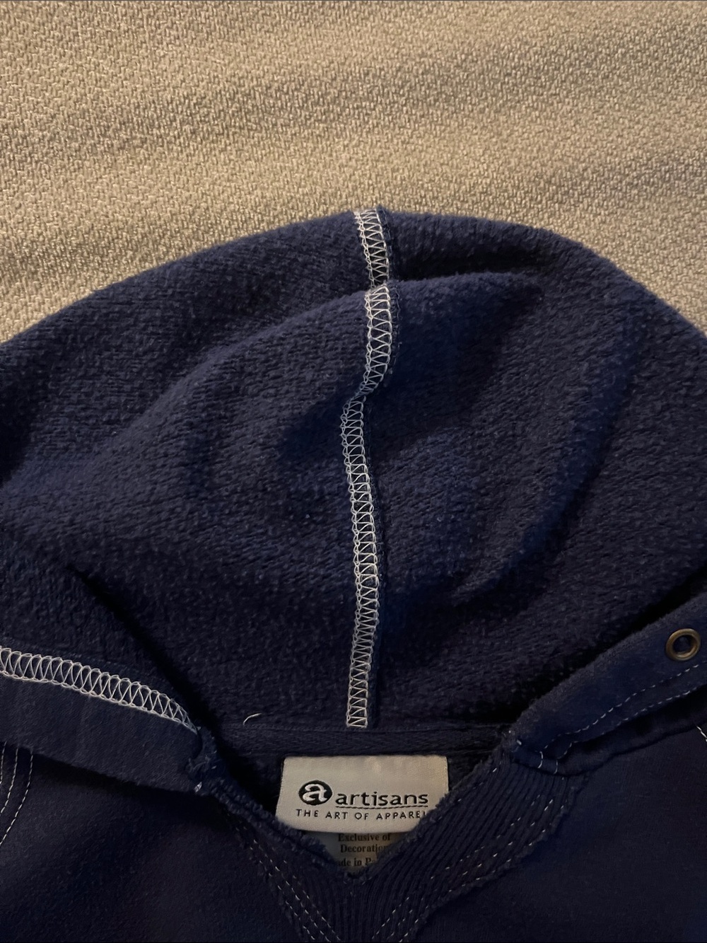 Bearizona Arizona Hoodie Small Navy Blue Bear Graphic Pullover Souvenir Artisans - Picture 4 of 5
